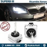 Lampadine BI XENON D3S 6000K per SKODA SUPERB 3