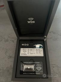 Diamante 0.20 carati certificato WDG | G SI