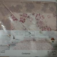 completo lenzuola matrimoniale 100% cotone 