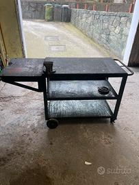 Carrello da officina senza morsa