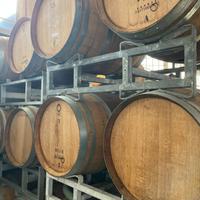 Barriques usate uso fioriera o tavolo