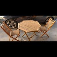 Tavolo bamboo+ sedie