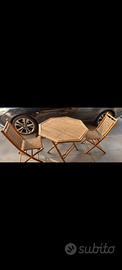 Tavolo bamboo+ sedie