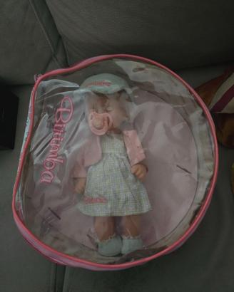 Bambola vintage con scatola Birimba Miglioratti