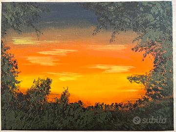 Quadro acrilico su tela