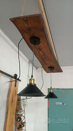 lampadario rustico 