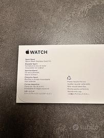 Apple watch cinturino SPORT BAND NERO 42MM S/M