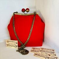 Borsa clic clac in tessuto