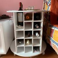 Mobile Portabottiglie Vino con Ruote