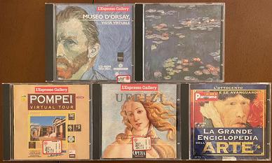 Lotto 5 Cd-rom d'Arte anni '90 Perfette condizioni