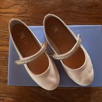 Ballerine bambina bianche numeto 34