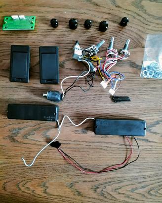 Bartolini mk1 pickups e preamplificatore attivo