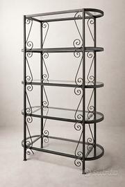 SGFARE Scaffale in ferro battuto realizzato a mano