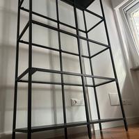 Scaffale VITTSJÖ Ikea vetro e metallo