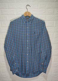 Camicia Ralph Lauren uomo a quadretti azzurra S