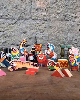 Gioco in Legno Pezzi del Circo