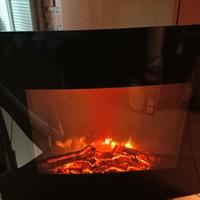 caminetto effetto fuoco con stufa ceramica 