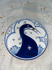Piatto decorativo in ceramica maiolica