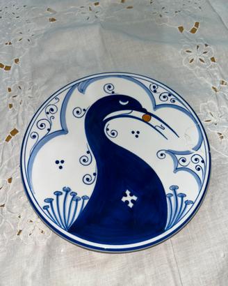 Piatto decorativo in ceramica maiolica
