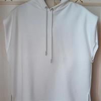 Felpa oversize senza maniche