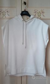 Felpa oversize senza maniche