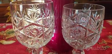 Servizio bicchieri in cristallo di Bohemia