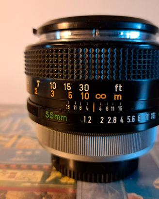 Canon Lens FD 55 mm. 1:1,2