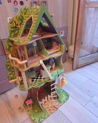gioco casetta in legno fatine per bambina