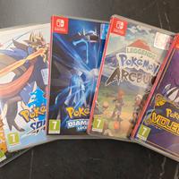 Lotto 5 Giochi Pokémon per Nintendo Switch