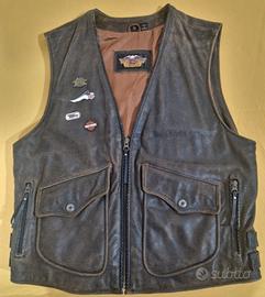 Gilet uomo in pelle Harley Davidson 