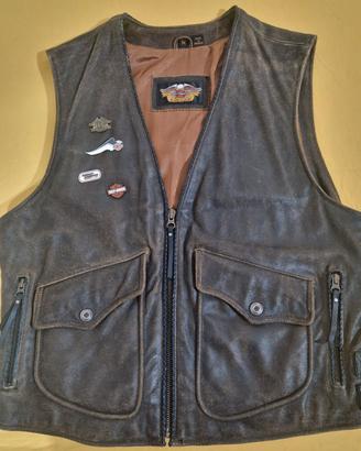 Gilet uomo in pelle Harley Davidson 