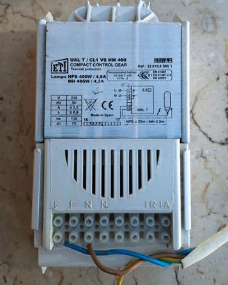 Ballast magnetico 400W ETI per lampade HPS/MH