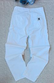 Pantalone-Baggy-Carharttt-Size S-Uomo-Bianco