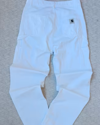 Pantalone-Baggy-Carharttt-Size S-Uomo-Bianco