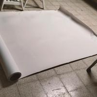 4 rotoli di linoleum bianco 