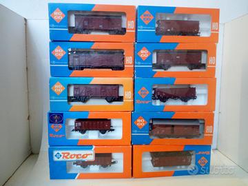 lotto composto da 10 carri merci roco