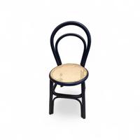 Cinque sedie thonet in rattan e paglia di vienna