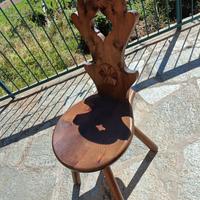 Sedie vintage legno massello