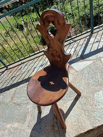 Sedie vintage legno massello