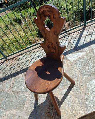 Sedie vintage legno massello
