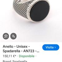 anello unisex Spadarella Riccione 