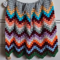 Gonna chevron uncinetto 