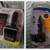 Trasmettitore FM x auto 4geek + Adattatore Doppio