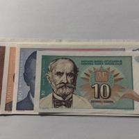 Set di 5 Banconote Jugoslvavia