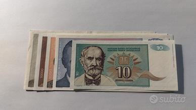 Set di 5 Banconote Jugoslvavia