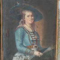 antico dipinto a olio su tela