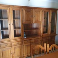 soggiorno rustico in legno di rovere