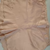 Mutande pura seta rosa anni 40 ricamate a mano