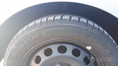 4 PNEUMATICI INVERNALI MICHELIN 205/55 R16 - GOLF6