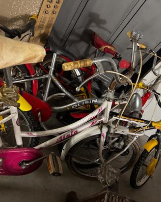 5 bici per bambini 6-9 anni da sistemare.